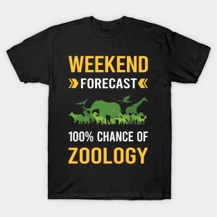 Weekend Forecast Zoology Zoologist T-Shirt